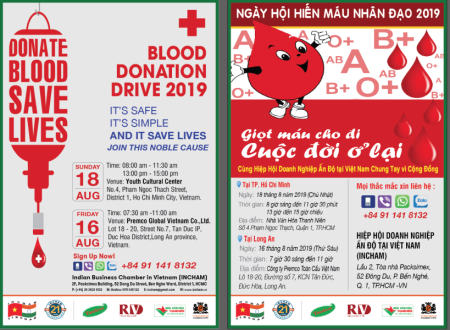 Save life:  INCHAM blood donation driven 2019